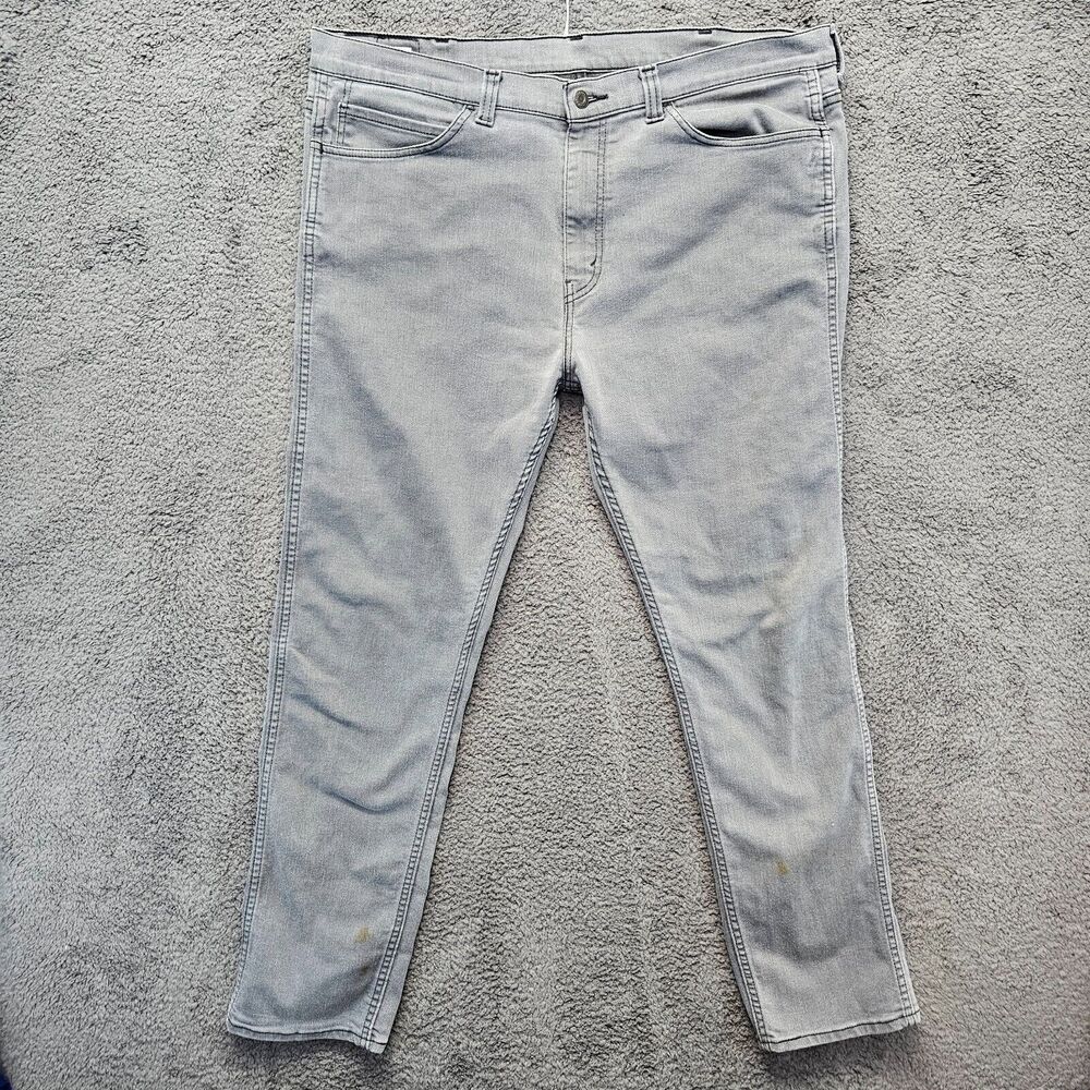 Levis 508 Jeans‎ Mens Size 38x34 Gray Denim Skinny Leg